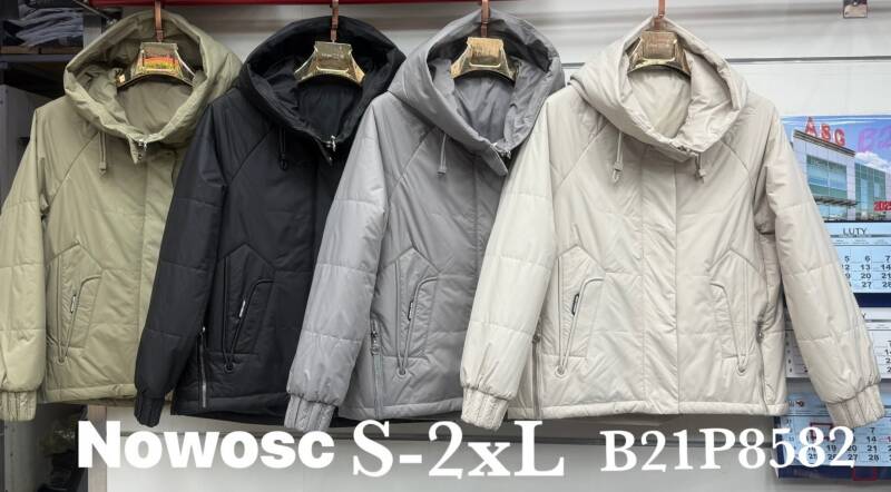 Kurtki damskie zimowe  Roz S-2XL, 1 Kolor Paczka 5 szt