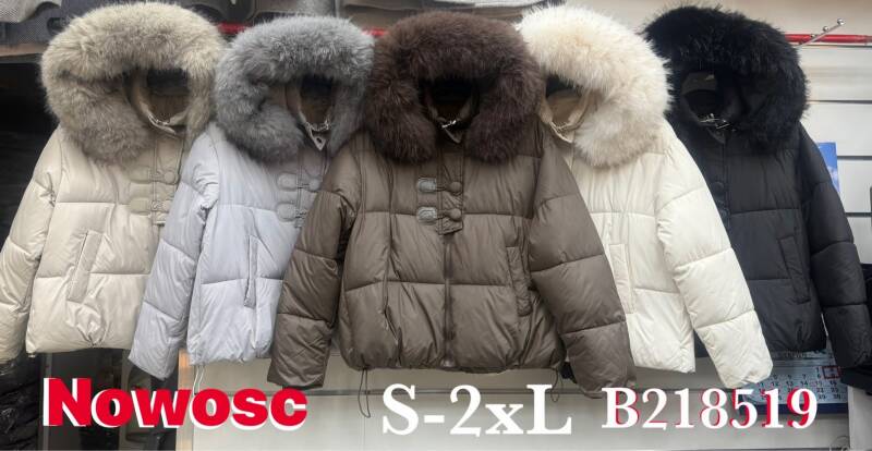Kurtki damskie zimowe  Roz S-2XL, 1 Kolor Paczka 5 szt