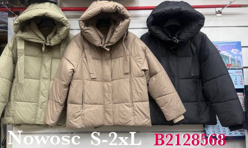 Kurtki damskie zimowe  Roz S-2XL, 1 Kolor Paczka 5 szt