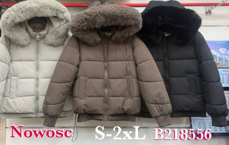 Kurtki damskie zimowe  Roz S-2XL, 1 Kolor Paczka 5 szt