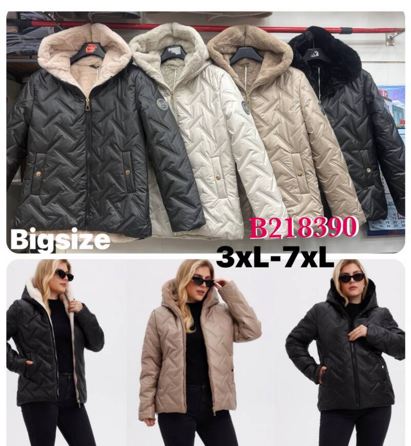 Kurtki damskie zimowe  Roz S-2XL, 1 Kolor Paczka 5 szt