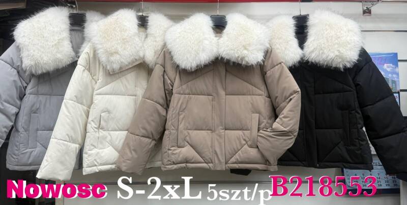 Kurtki damskie zimowe  Roz S-2XL, 1 Kolor Paczka 5 szt