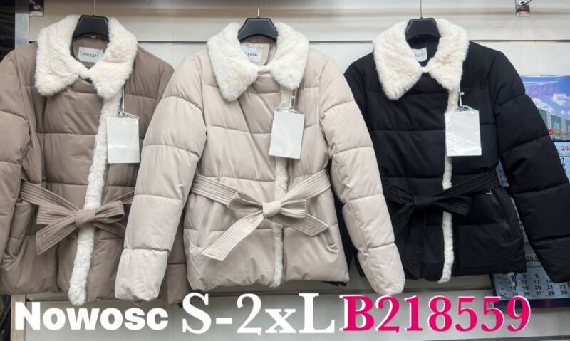 Kurtki damskie zimowe  Roz S-2XL, 1 Kolor Paczka 5 szt