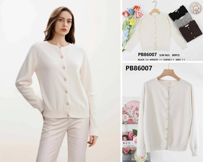 Swetry damskie (Francja produkt) Roz S/M-M/L, Mix Kolor .Paczka 10 szt.