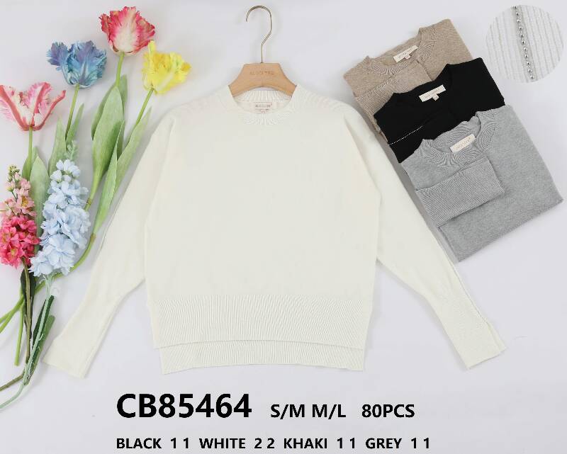 Swetry damskie (Francja produkt) Roz S/M-M/L, Mix Kolor .Paczka 10 szt.
