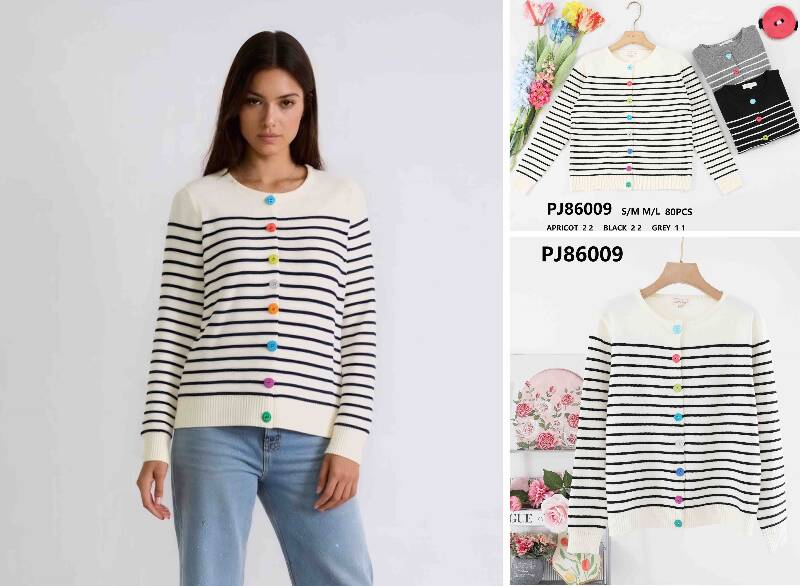 Swetry damskie (Francja produkt) Roz S/M-M/L, Mix Kolor .Paczka 10 szt.
