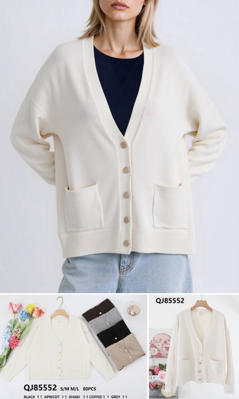 Swetry damskie (Francja produkt) Roz S/M-M/L, Mix Kolor .Paczka 10 szt.