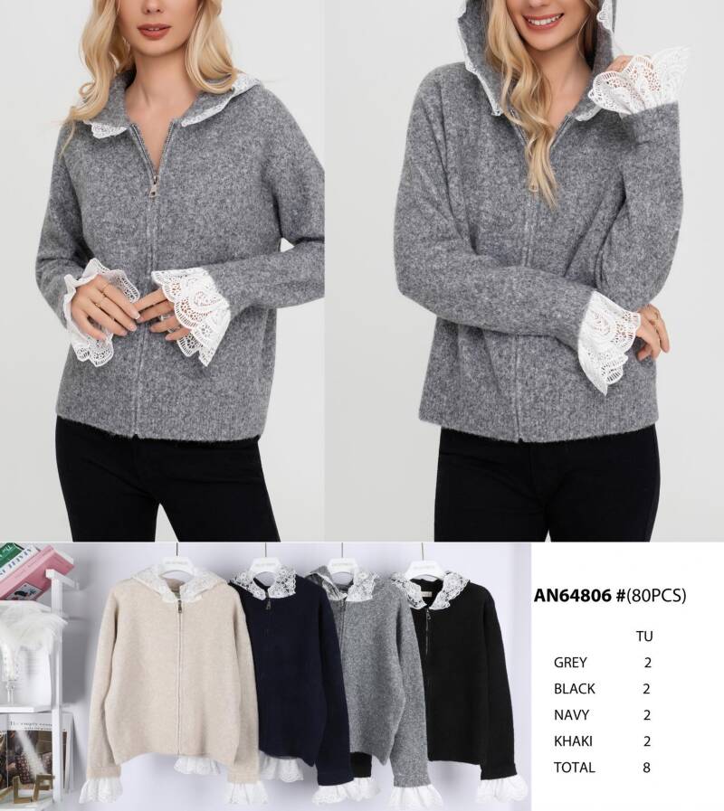 Bluza damska (Francja produkt) Roz S/M-M/L, Mix Kolor .Paczka 8 szt.