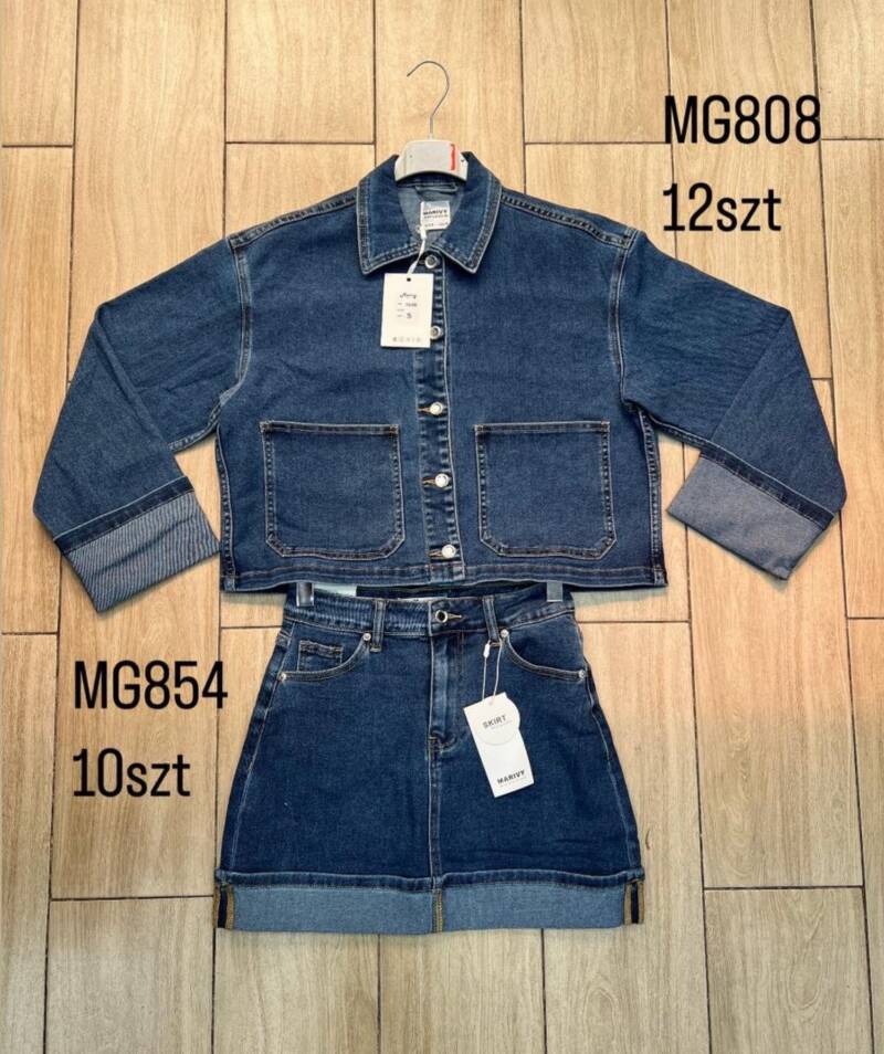 Komplet damskie jeansy Roz XS-XL, 1 Kolor Paczka 12 szt