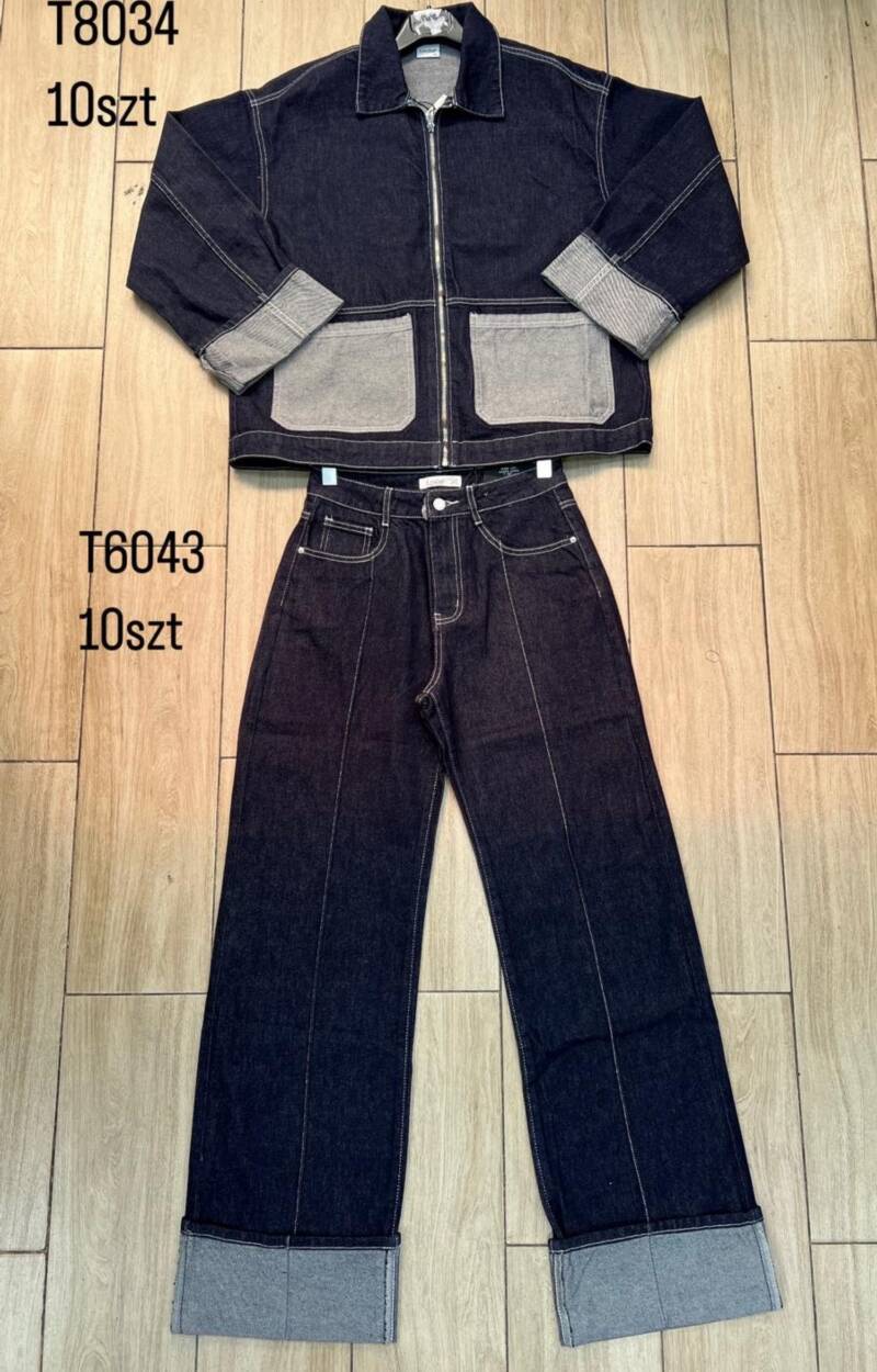 Komplet damskie jeansy Roz XS-XL, 1 Kolor Paczka 10 szt