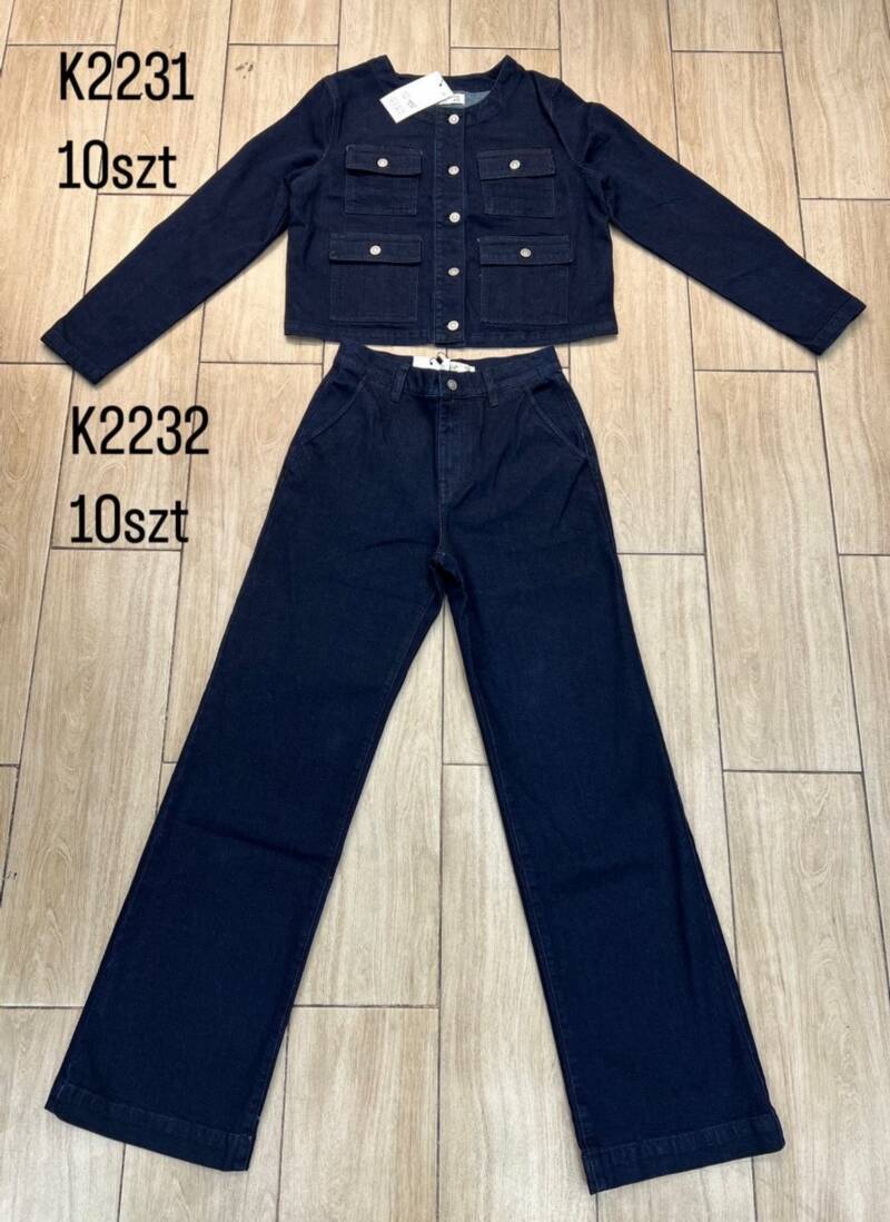 Komplet damskie jeansy Roz XS-XL, 1 Kolor Paczka 10 szt