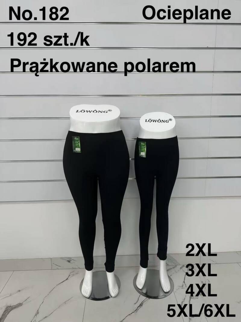 Leginsy damskie Roz 2XL-6XL, 1 kolor Paczka 10 szt