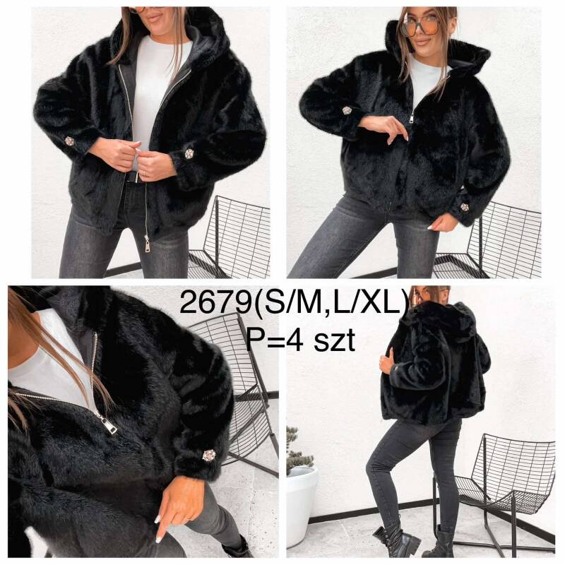 Kurtka Alpaka damska Roz S/M-L/XL, 1 Kolor Paczka 4 szt