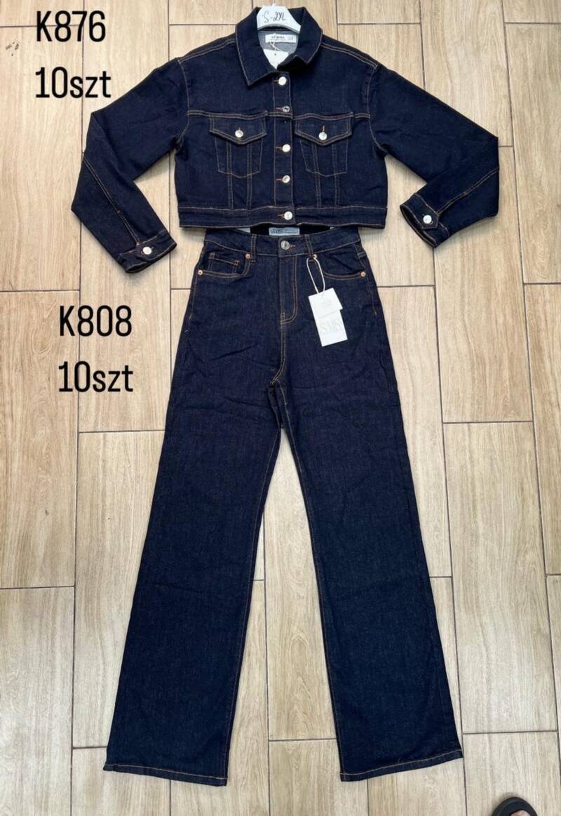 Komplet damskie jeansy Roz XS-XL, 1 Kolor Paczka 10 szt