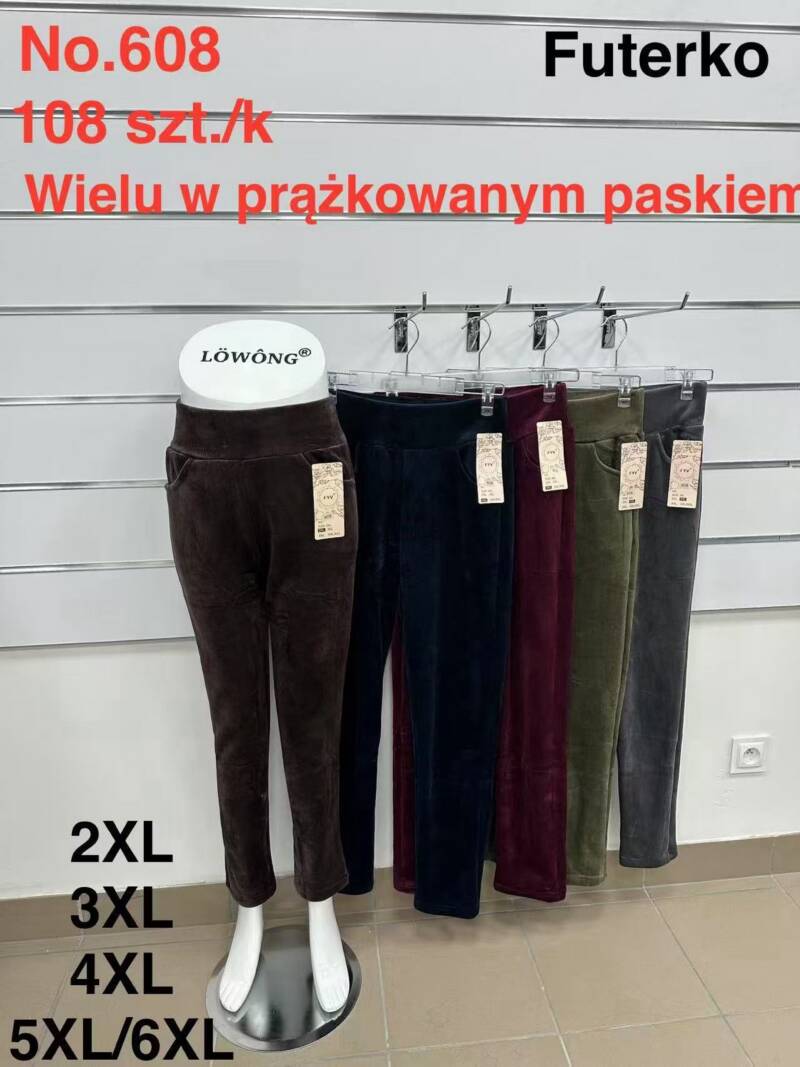 Spodnie damskie duże rozmiary Roz 2XL-6XL, Mix kolor Paczka 10 szt