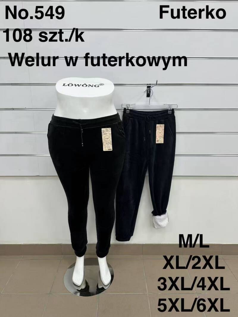 Spodnie damskie duże rozmiary Roz M-6XL, Mix kolor Paczka 10 szt