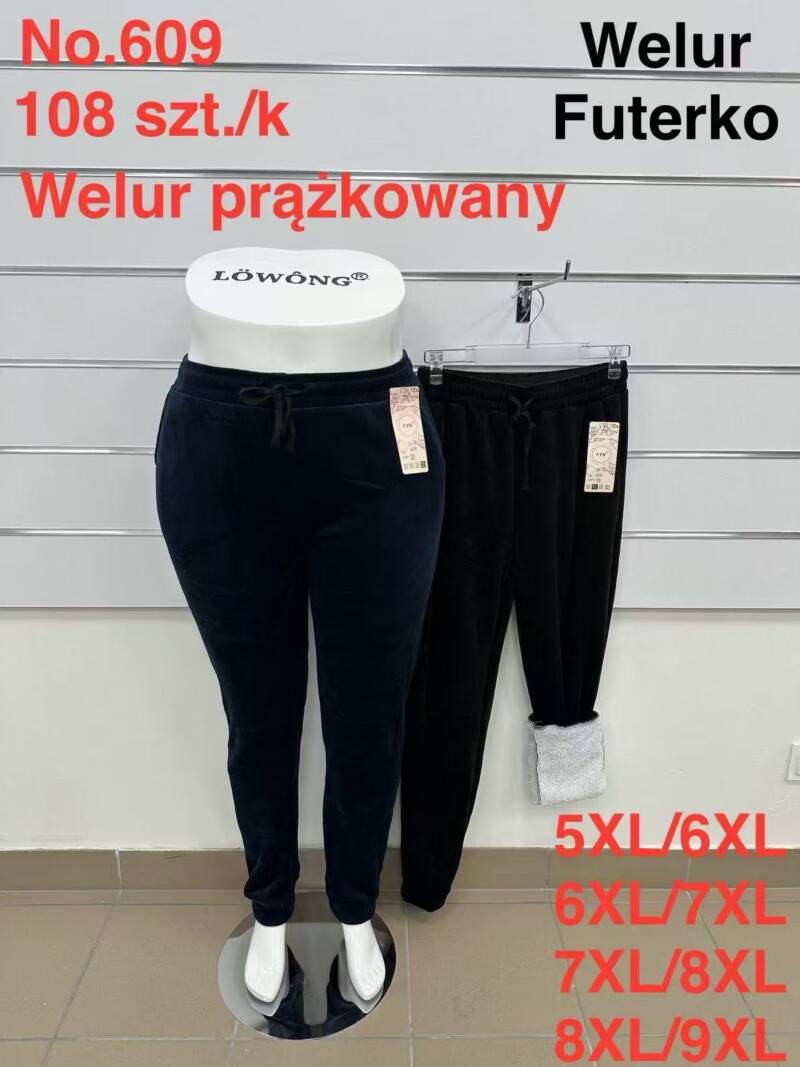 Spodnie damskie duże rozmiary Roz 5XL-9XL, Mix kolor Paczka 10 szt
