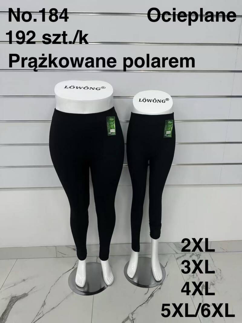 Leginsy damskie Roz 2XL-6XL, 1 kolor Paczka 10 szt