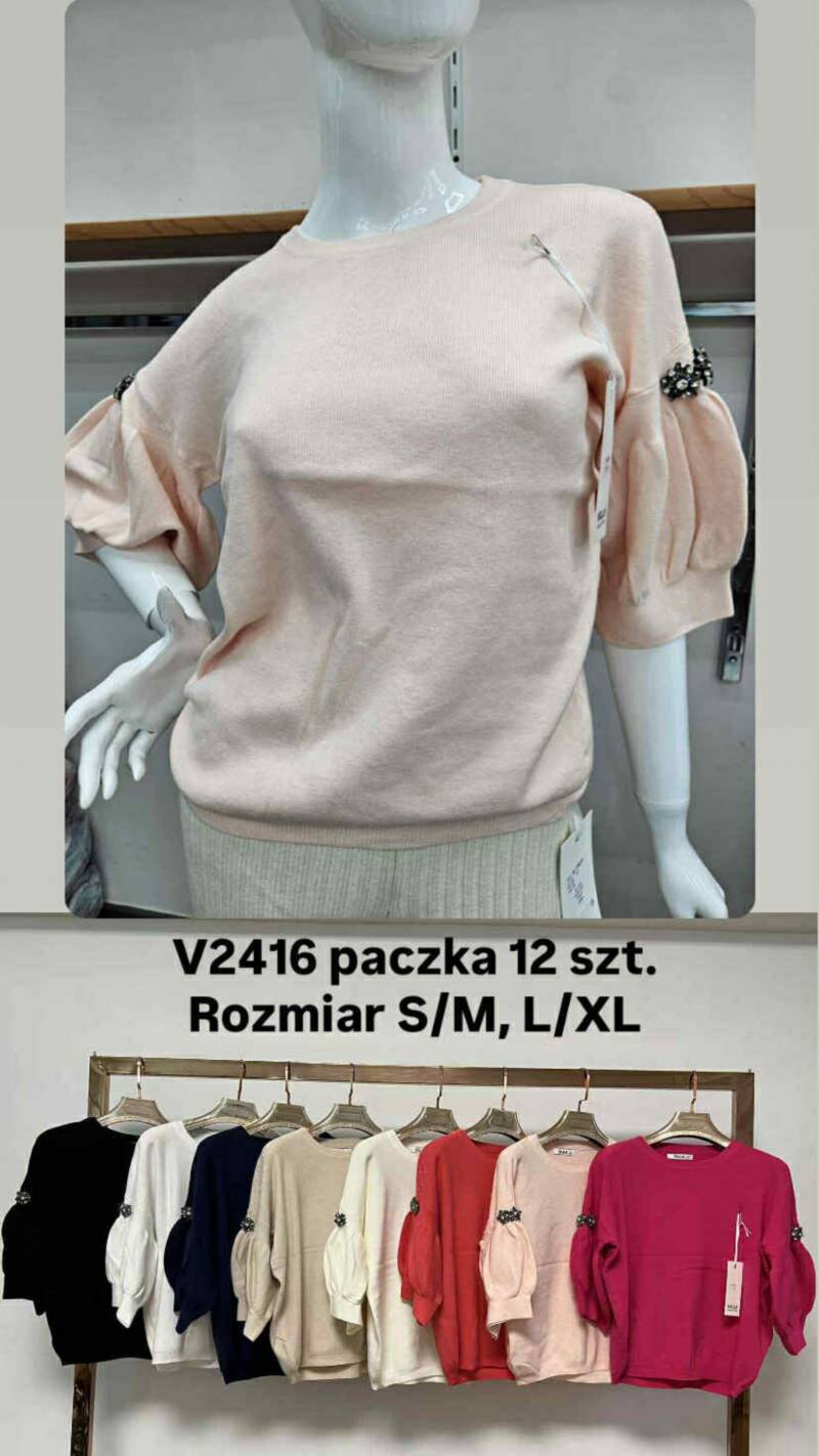 Swetry damskie Roz S/M-L/XL, Mix Kolor Paczka 12 szt