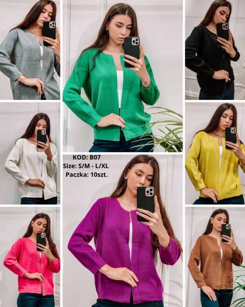 Narzutki damskie Roz S/M-L/XL. Mix kolor. Paczka 10 szt