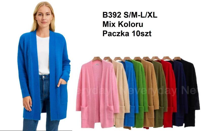 Narzutki damskie Roz S/M-L/XL. Mix kolor. Paczka 10 szt