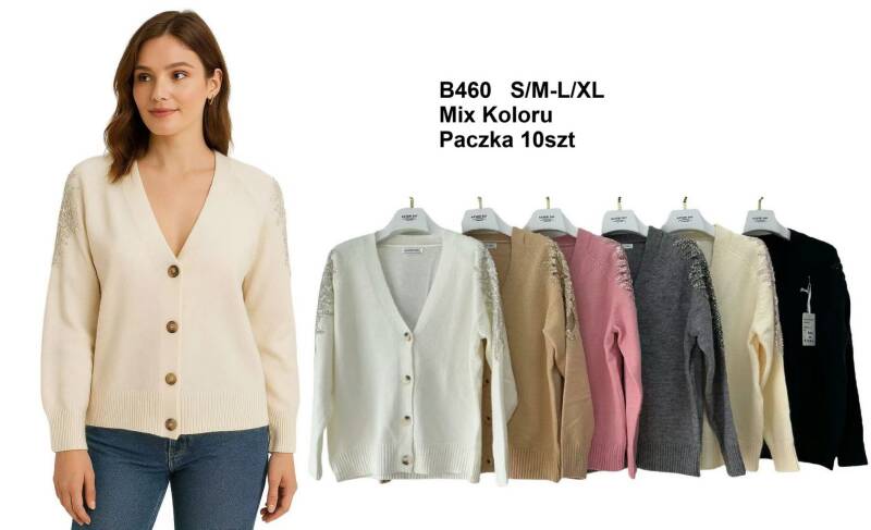 Narzutki damskie Roz S/M-L/XL. Mix kolor. Paczka 10 szt