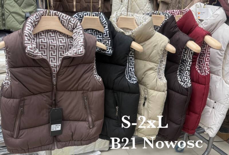 Kamizelka damskie Roz S-2XL, 1 Kolor Paczka 4 szt