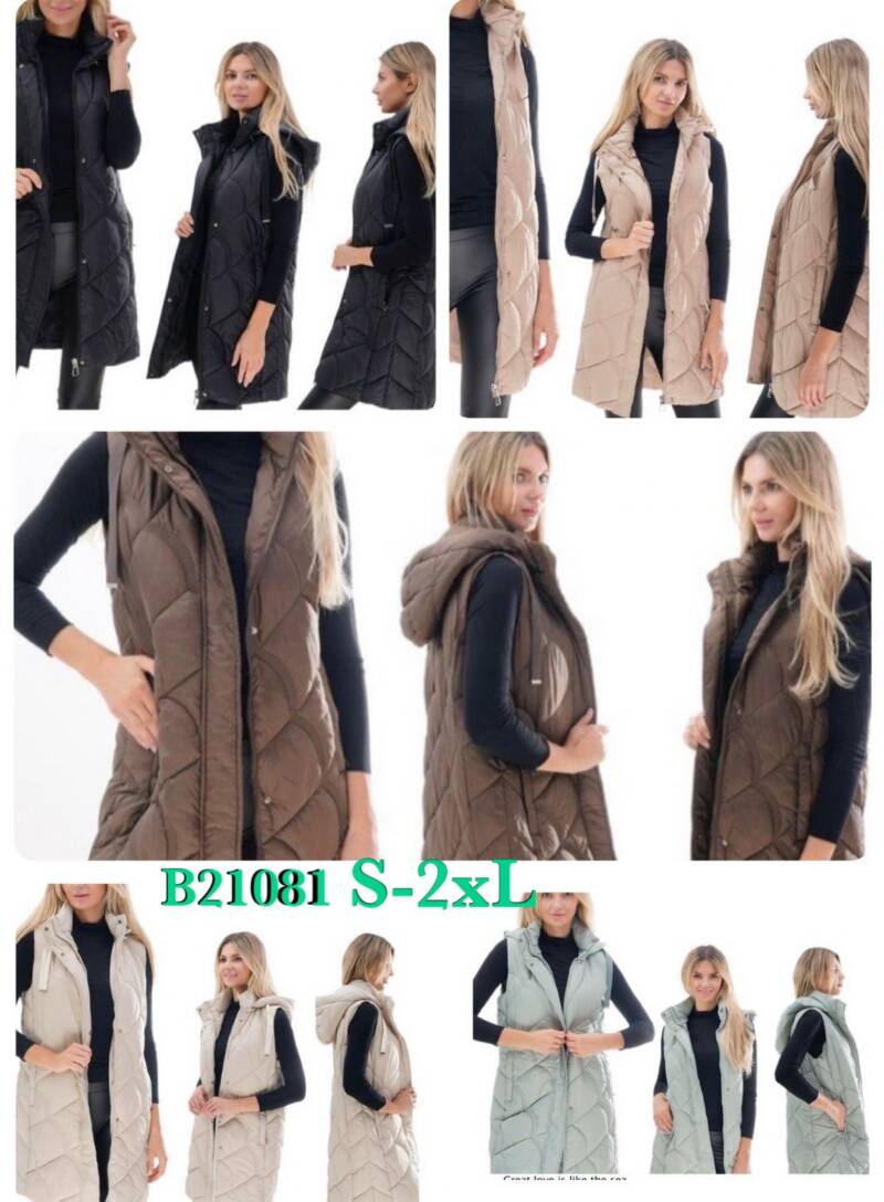 Kamizelka damskie Roz S-2XL, 1 Kolor Paczka 4 szt