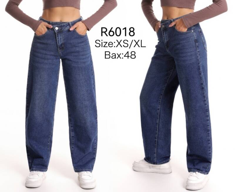 Spodnie damskie jeansy Roz XS-XL, 1 Kolor Paczka 10 szt