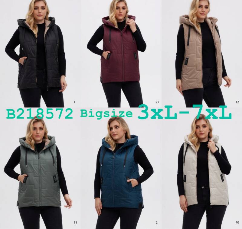Kamizelka damskie Roz 3XL-7XL, 1 Kolor Paczka 5 szt
