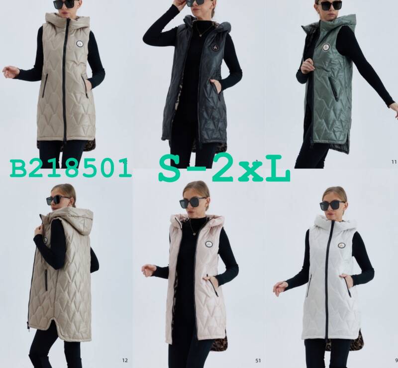 Kamizelka damskie Roz S-2XL, 1 Kolor Paczka 5 szt