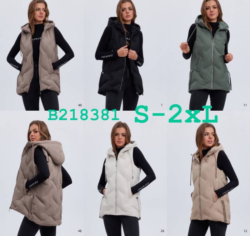 Kamizelka damskie Roz S-2XL, 1 Kolor Paczka 5 szt
