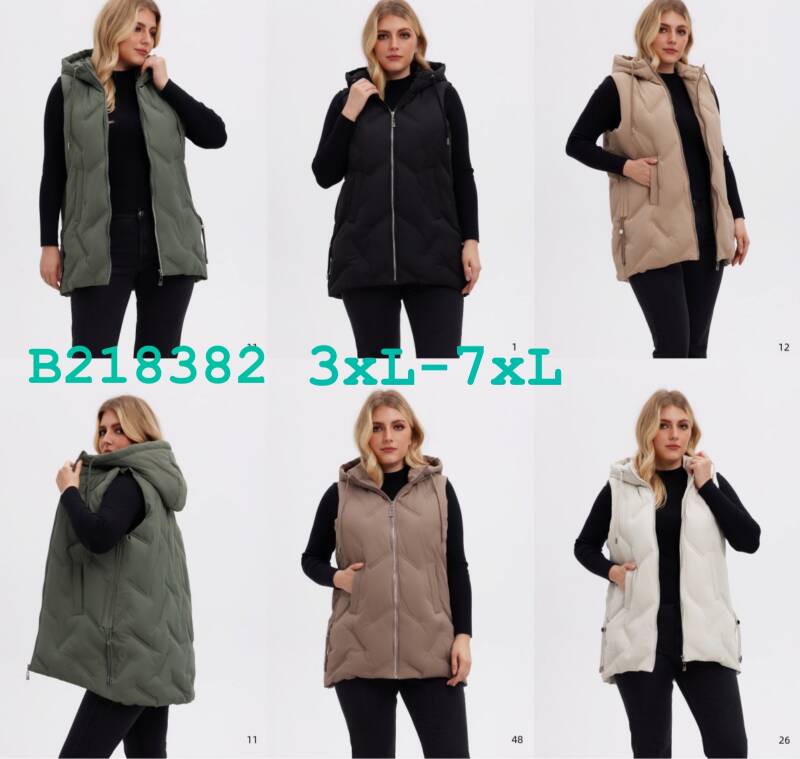 Kamizelka damskie Roz 3XL-7XL, 1 Kolor Paczka 5 szt