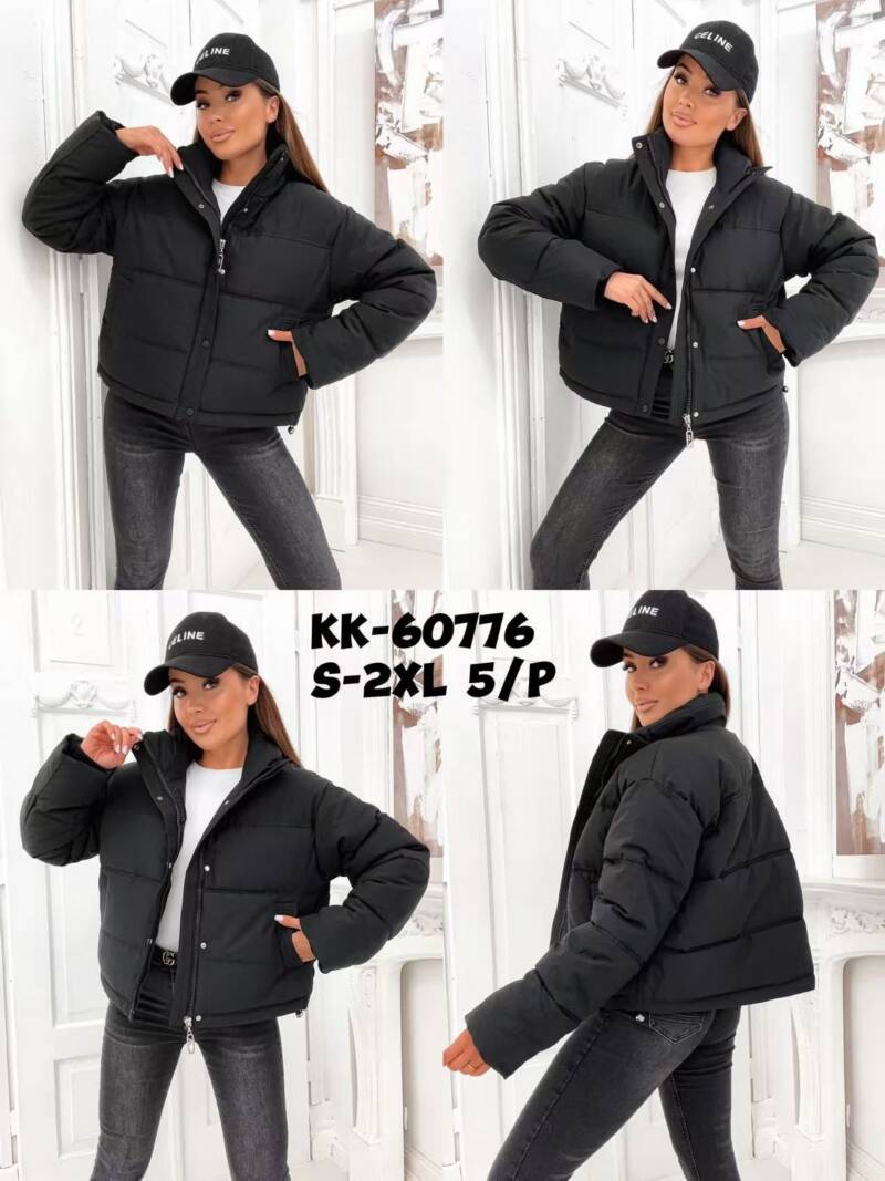 Kurtki damskie zimowe Roz S-2XL, 1 Kolor Paczka 5 szt