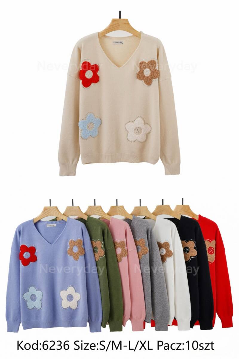 Bluzki damskie Roz S/M-L/XL. Mix kolor. Paczka 10 szt