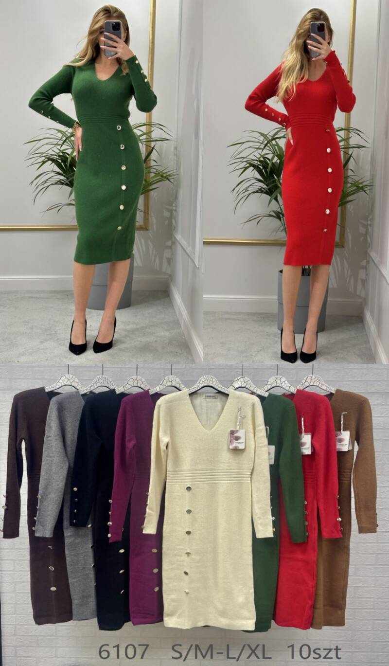 Sukienki damskie Roz S/M-L/XL. Mix kolor. Paczka 10 szt