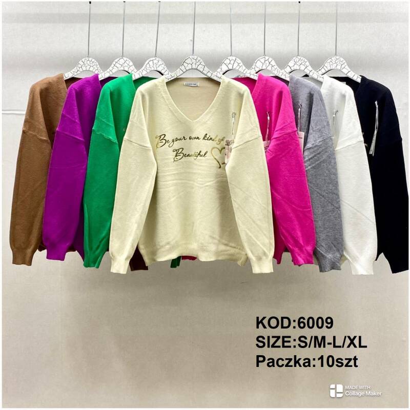 Swetry damskie Roz S/M-L/XL. Mix kolor. Paczka 10 szt