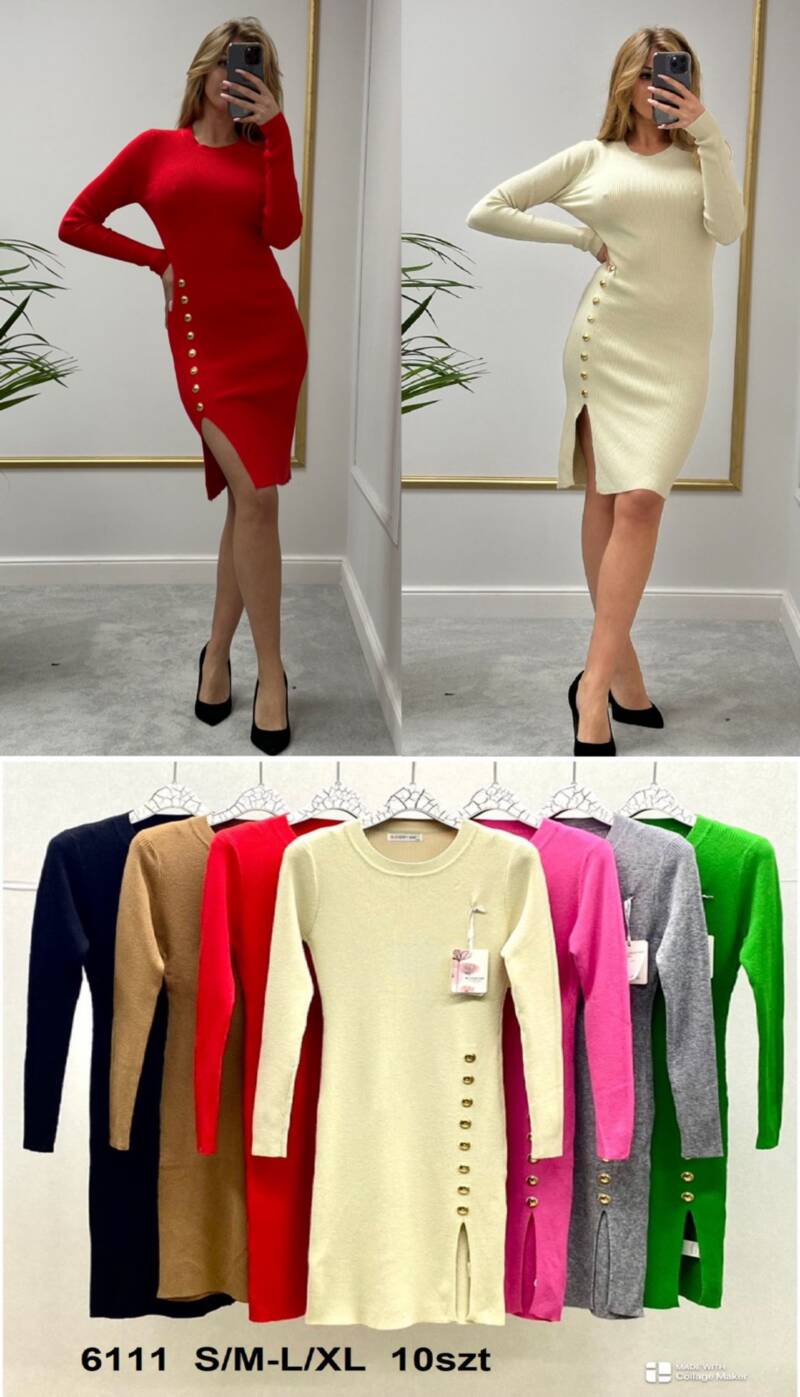 Sukienki damskie Roz S/M-L/XL. Mix kolor. Paczka 10 szt