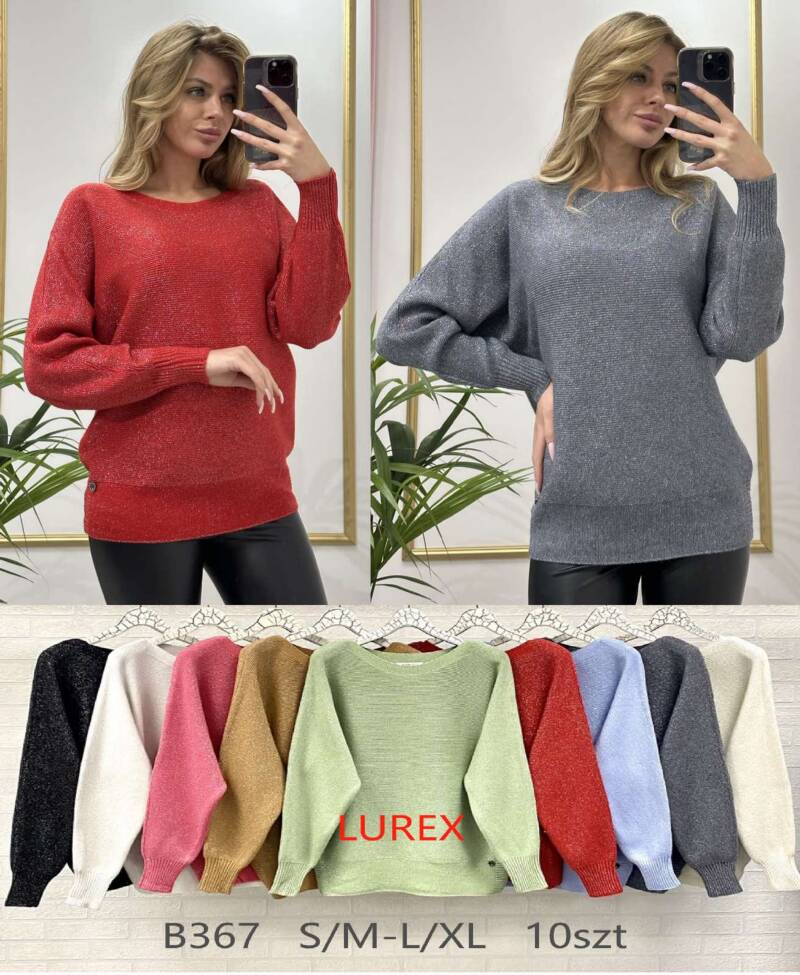 Swetry damskie Roz S/M-L/XL. Mix kolor. Paczka 10 szt