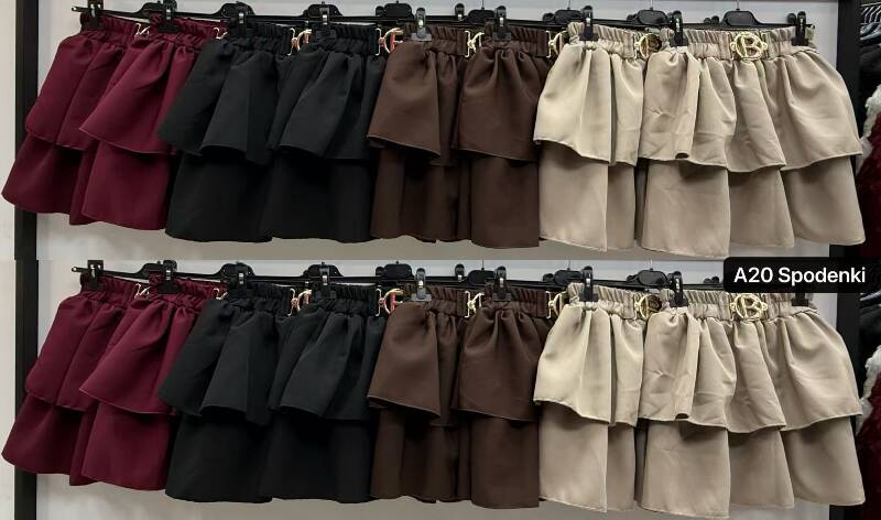 Spódnice damskie (Włoskie produkt) Roz Standard, Mix Kolor Paczka 5 szt
