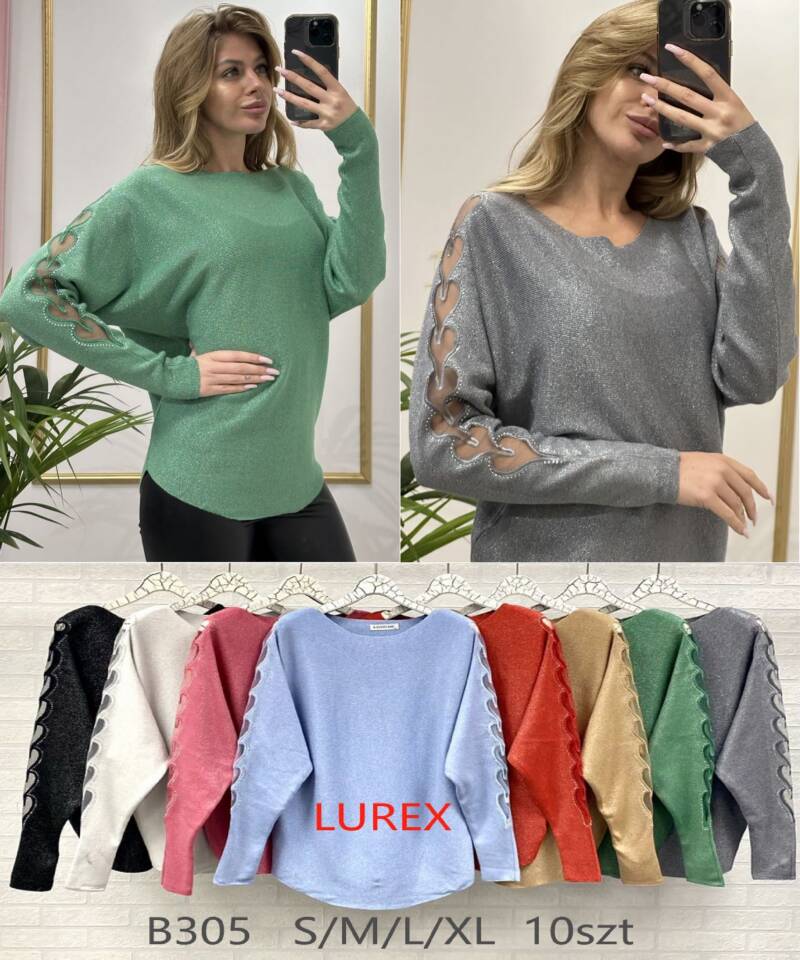 Swetry damskie Roz S/M-L/XL. Mix kolor. Paczka 10 szt