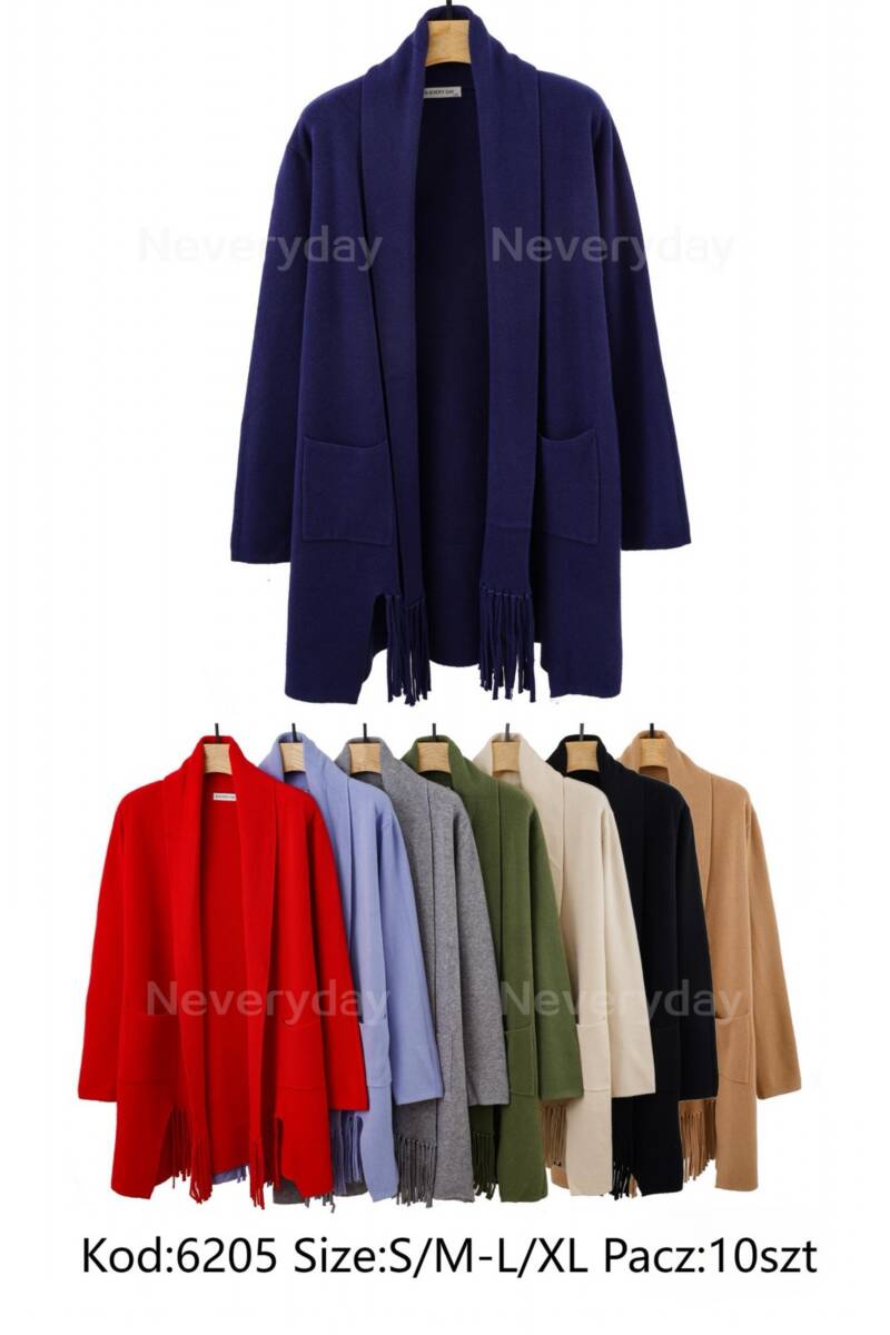 Narzutki damskie Roz S/M-L/XL. Mix kolor. Paczka 10 szt