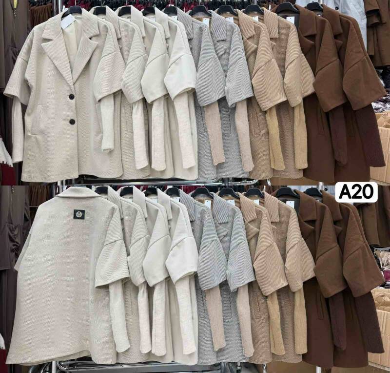 Płaszcze damskie (Włoskie produkt) Roz Standard, Mix Kolor Paczka 5 szt