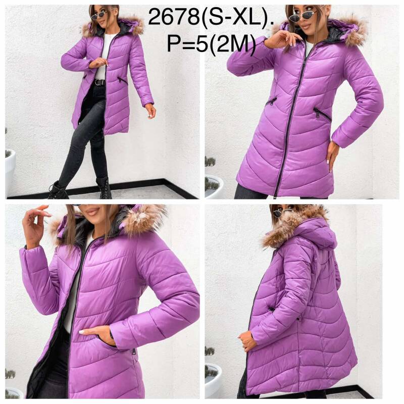Kurtki damskie cienki Roz S-XL, 1 Kolor Paczka 5 szt