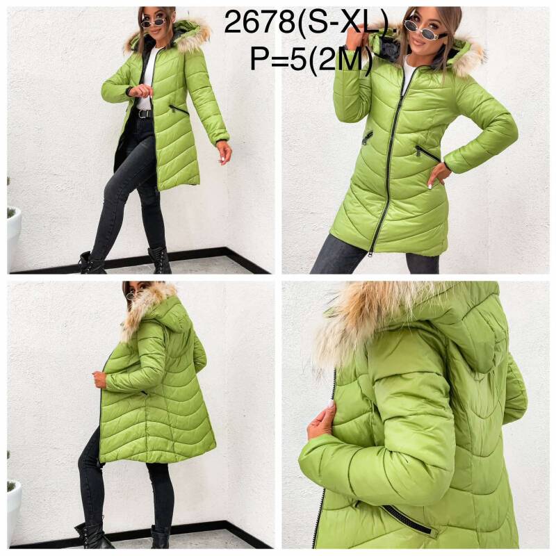 Kurtki damskie cienki Roz S-XL, 1 Kolor Paczka 5 szt