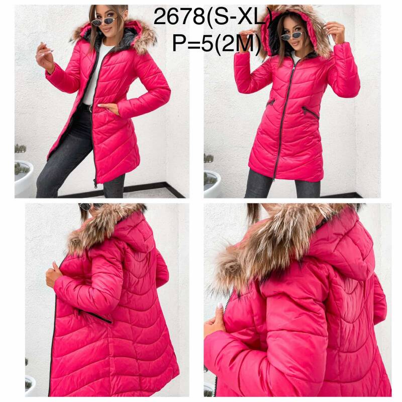 Kurtki damskie cienki Roz S-XL, 1 Kolor Paczka 5 szt