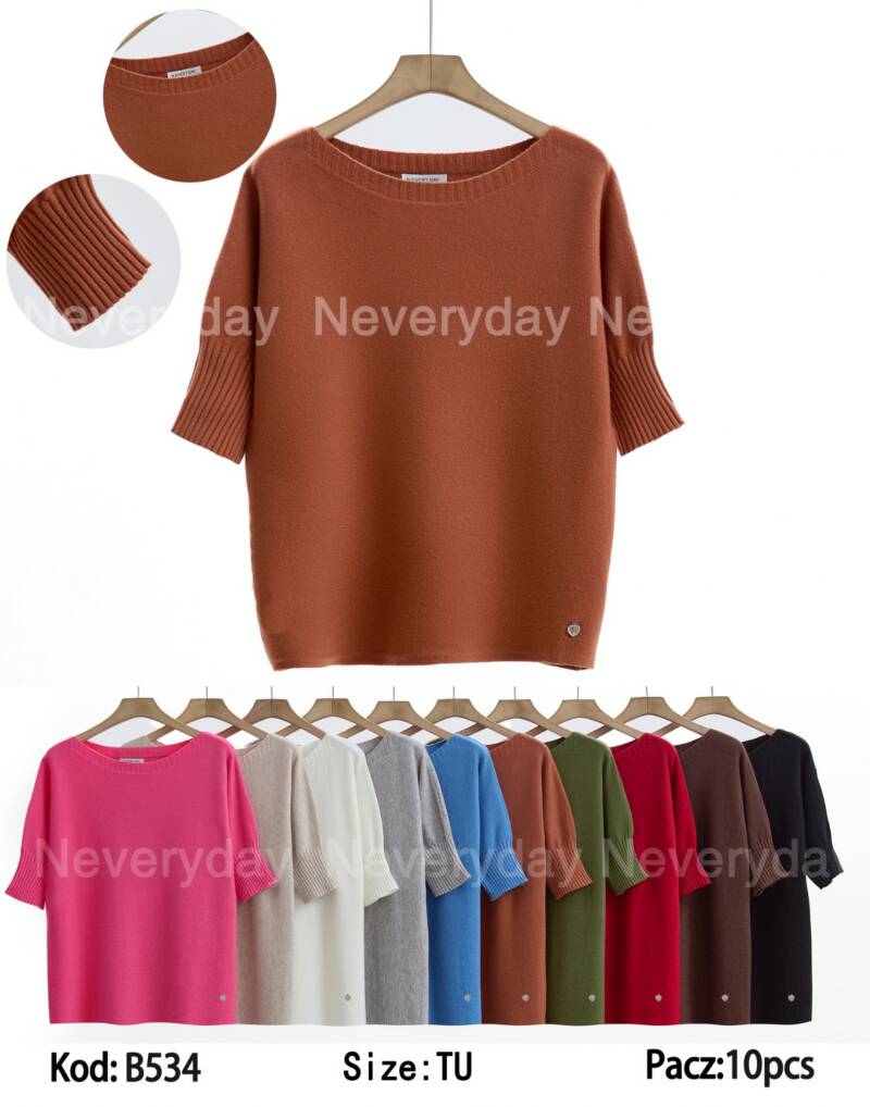 Bluzki damskie Roz Standard. Mix kolor. Paczka 10 szt