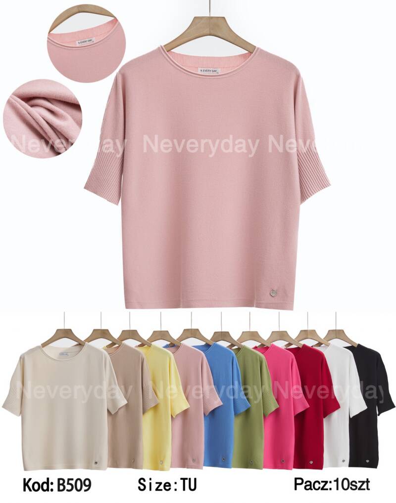 Bluzki damskie Roz Standard. Mix kolor. Paczka 10 szt
