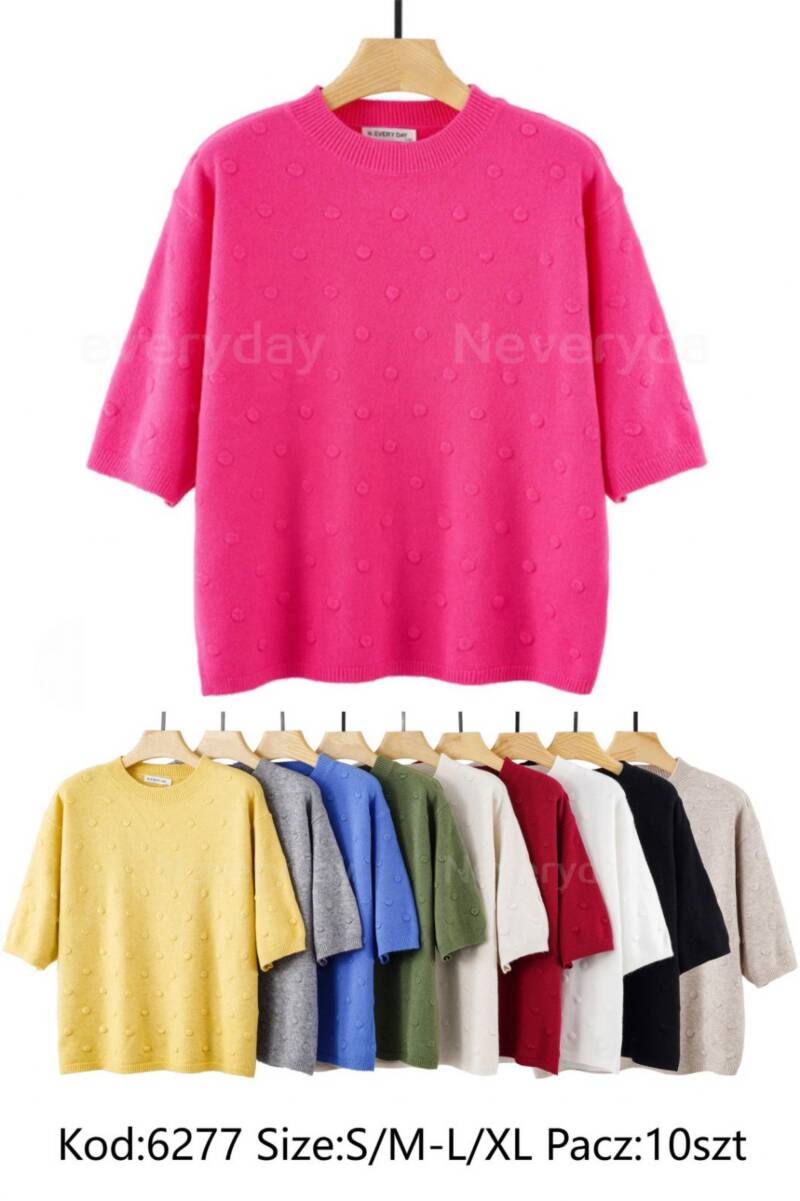 Bluzki damskie Roz S/M-L/XL. Mix kolor. Paczka 10 szt