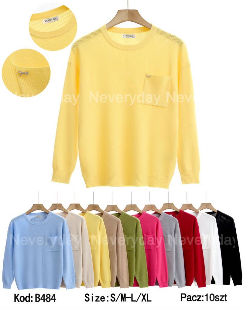 Bluzki damskie Roz S/M-L/XL. Mix kolor. Paczka 10 szt
